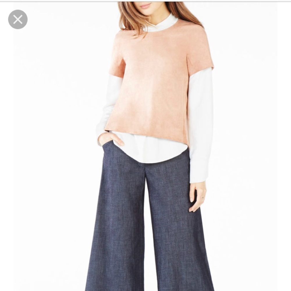 Bcbg Mariko Suede Top